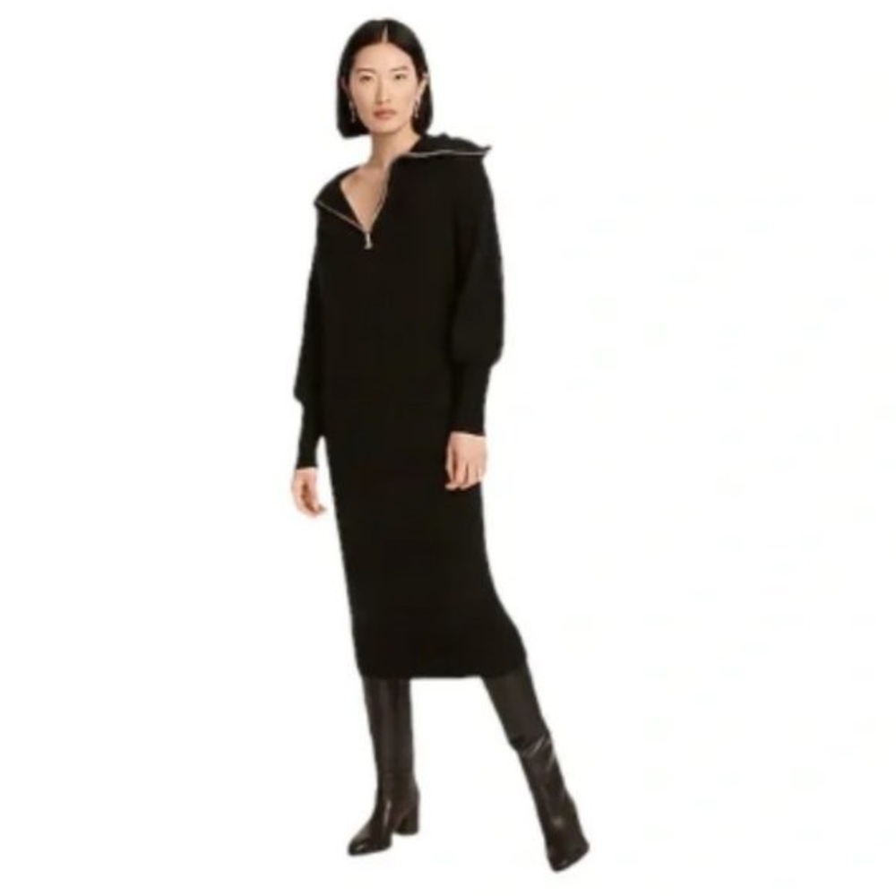 J Crew Half-zip sweater-dress in Supersoft yarn
Item BC496